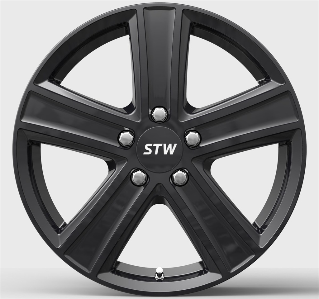 STW CARGO BLACK GLOSSY 6.5x16 5/130 ET62 CB78.1