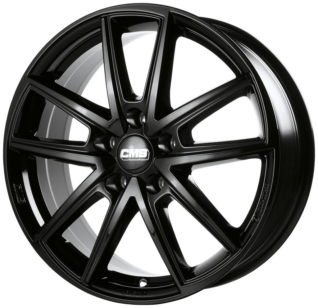 CMS C30 COMPLETE BLACK GLOSS 7x17 5/108 ET50 CB63.4