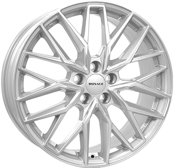MONACO WHEELS GPX SILVER 8x19 5/108 ET45 CB63.4
