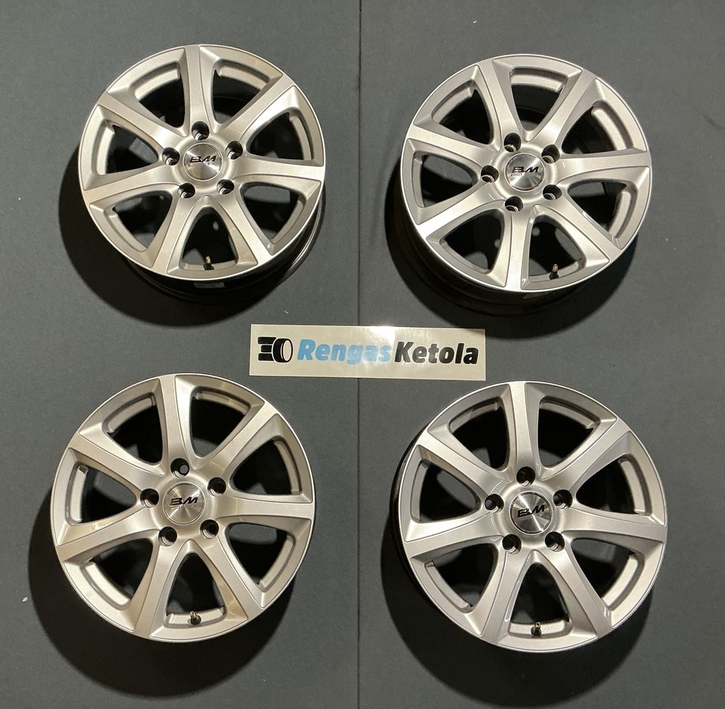 KÄYTETTY BM RACING 7x16 5/120 ET32 CB72.6