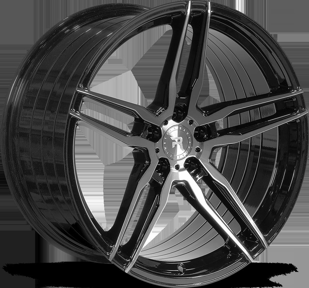 R-SERIES R10 TINTED BLACK 9.5x19 5/112 ET45 CB66.6