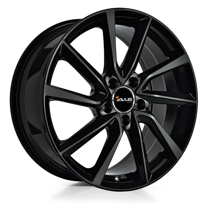 AVUS AC-518 BLACK 6x15 5/98 ET38 CB58.1