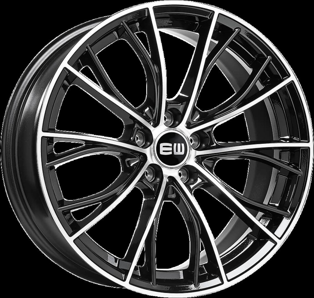 ELIT WHEELS EW10 BLACK / POLISHED 8x18 5/112 ET30 CB66.6