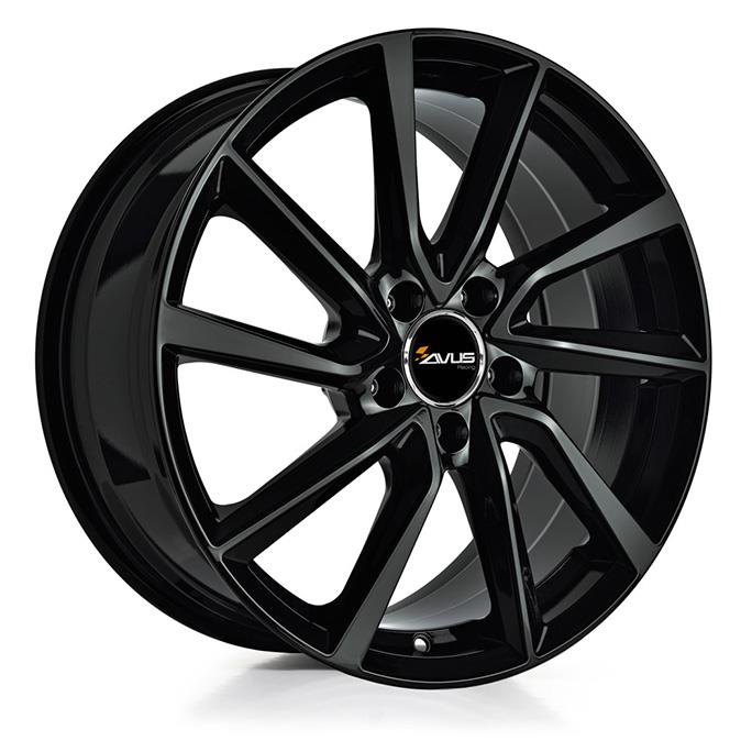 AVUS AC-518 BLACK 8x18 5/112 ET35 CB66.6