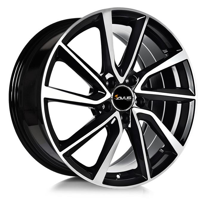 AVUS AC-518 BLACK POLISHED 6.5x16 4/108 ET40 CB63.4