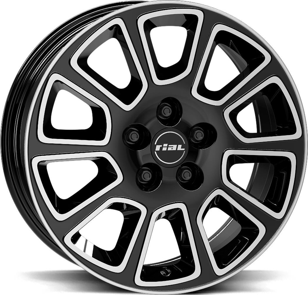 RIAL TRANSPORTER 2 DIAMOND BLACK POL 6.5x16 5/160 ET60 CB65.1