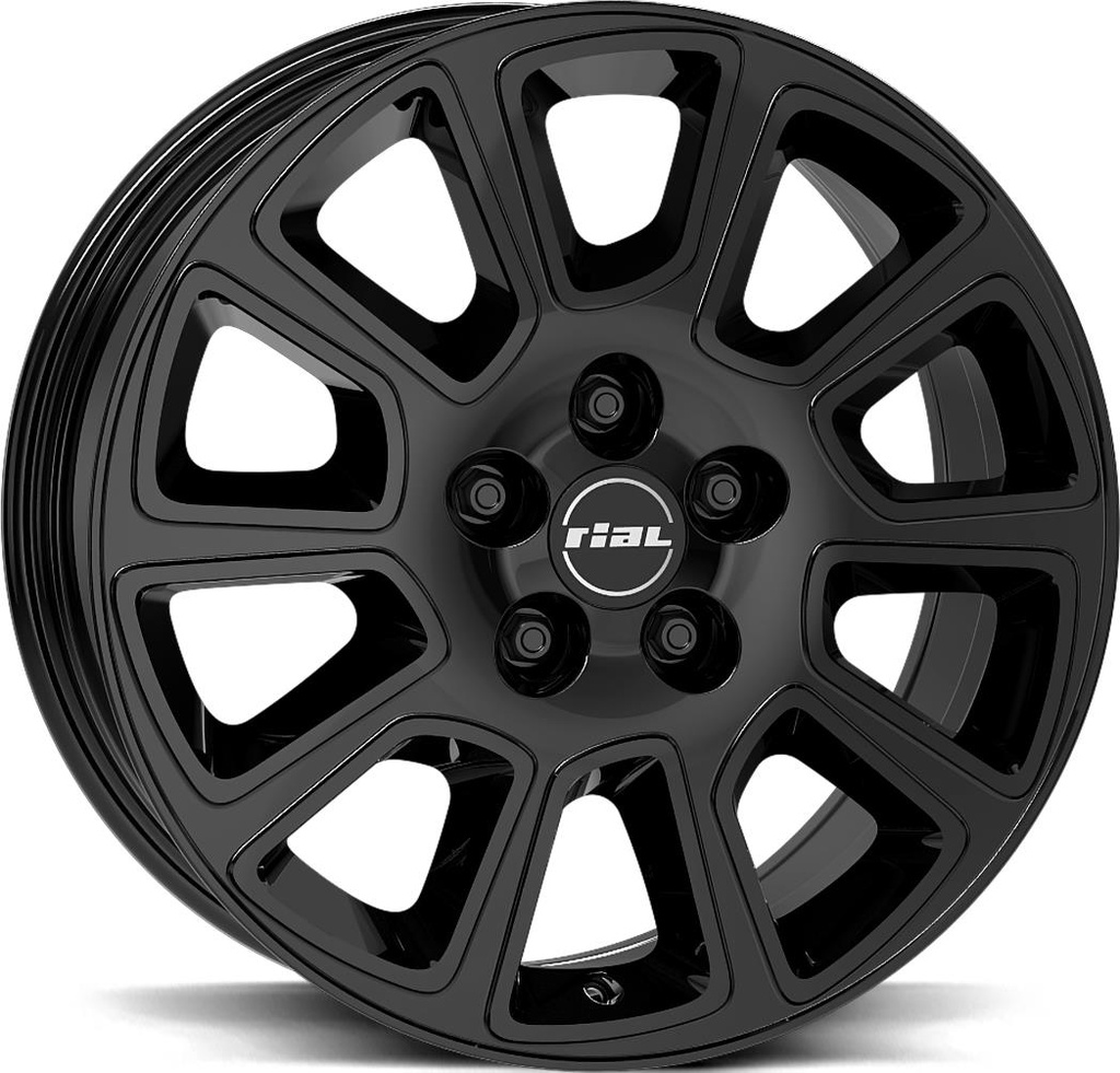 RIAL TRANSPORTER 2 DIAMOND BLACK 7.5x18 6/130 ET47 CB84.1