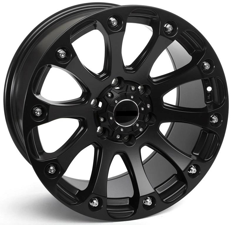 STATUSFÄLGAR NN107 FLATBLACK 9x18 6/114.3 ET20 CB66.1