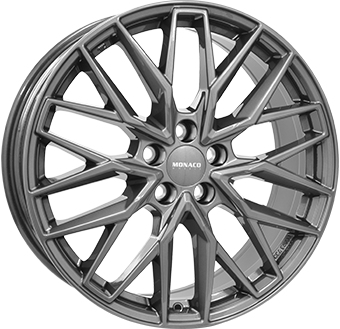 MONACO WHEELS GPX ANTHRACITE 8x19 5/108 ET45 CB70.1