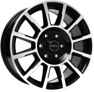 ROMAC STEALTH GLOSS BLACK / POLISHED 7.5x18 5/160 ET54 CB65.1