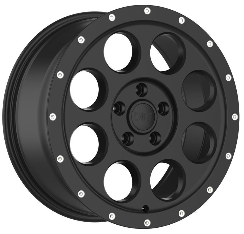 STATUSFÄLGAR D214 FLATBLACK MILLED RIVETS 8x18 6/130 ET48 CB84.1