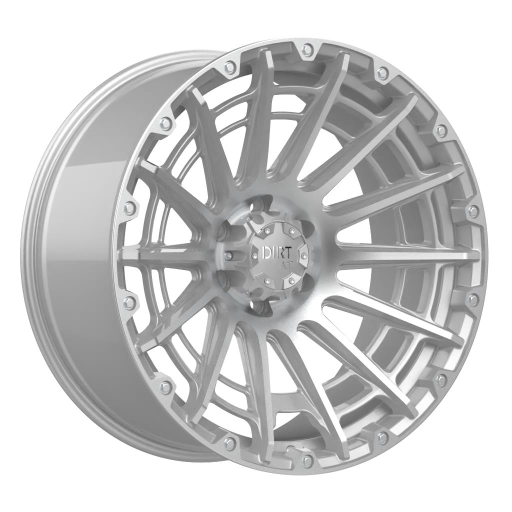 STATUSFÄLGAR D56 SILVER MACHINED FACE 9.5x22 6/139.7 ET20 CB106.1