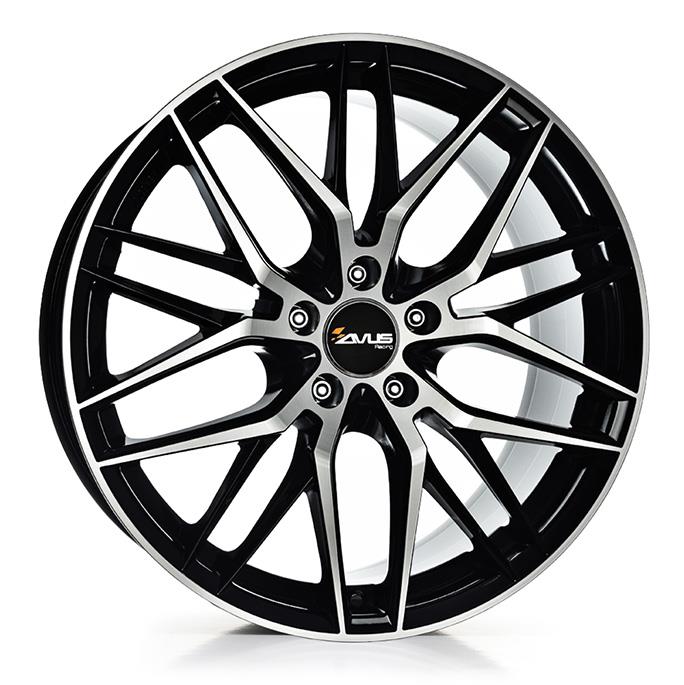 AVUS AF19 BLACK POLISHED 8x18 5/120 ET45 CB72.6