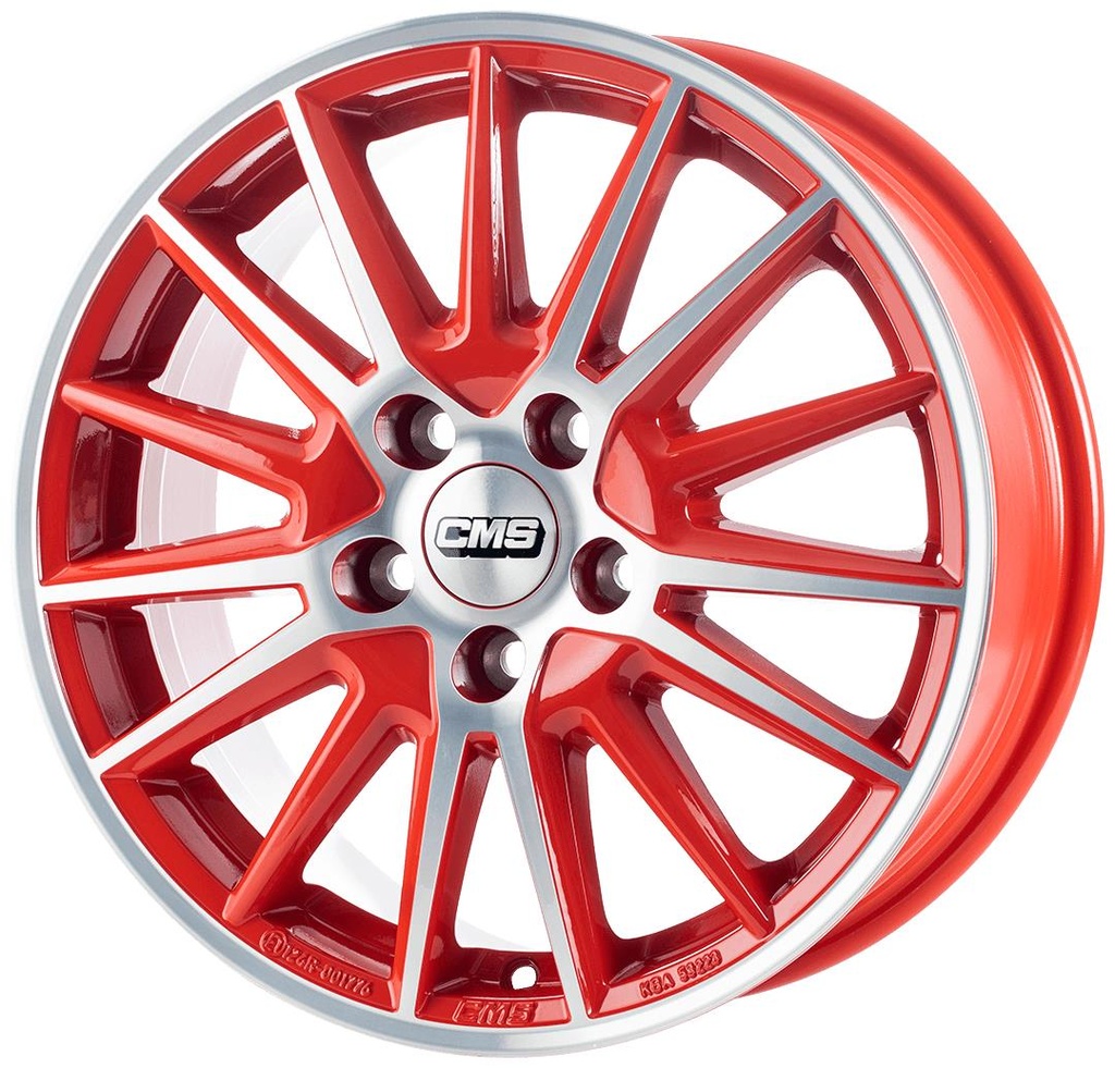 CMS C23 DIAMOND RED GLOSS 6x15 4/108 ET23 CB65.1