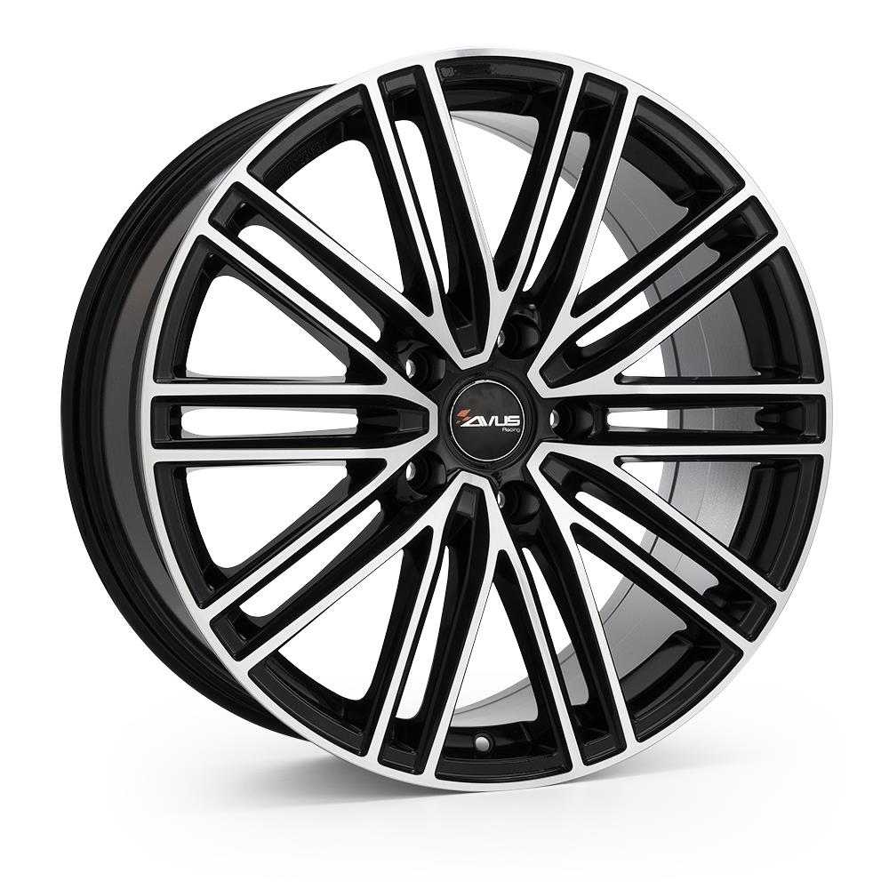 AVUS AC-M08 BLACK POLISHED 9x20 5/130 ET50 CB71.6