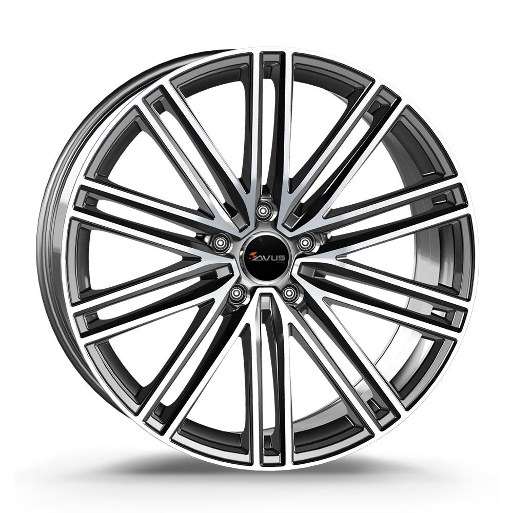 AVUS AC-M08 ANTHRACITE POLISHED 9x22 5/112 ET26 CB66.6