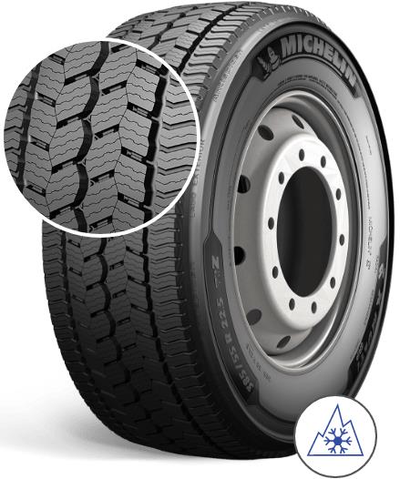 385/55R22.5 160K MICHELIN X MULTI GRIP Z AS VG XL STEER