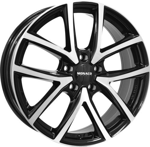 MONACO WHEELS CL2 GLOSS BLACK POLISHED 6.5x16 5/112 ET45 CB57.1