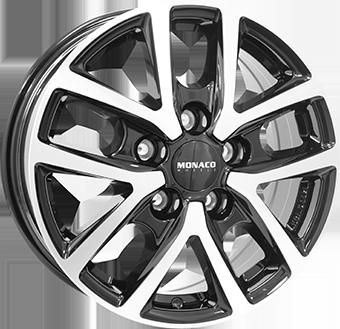 MONACO WHEELS CL2T BLACK POLISHED 6.5x16 5/114.3 ET48 CB66.1