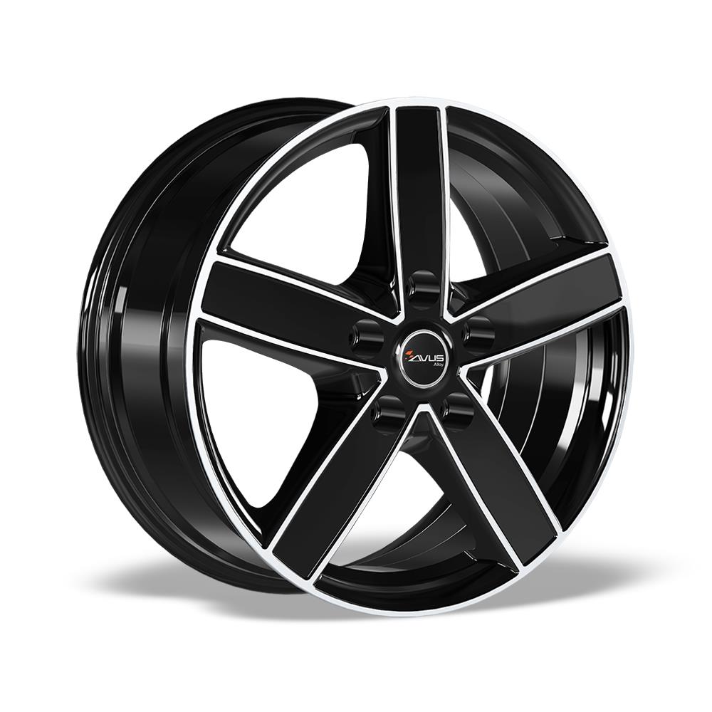 AVUS AC-V51 BLACK POLISHED 6.5x16 5/112 ET50 CB66.6