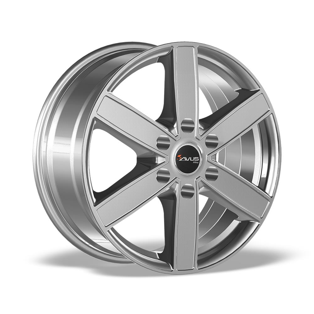 AVUS AC-V61 HYPER SILVER 6.5x16 6/125 ET68 CB74.1