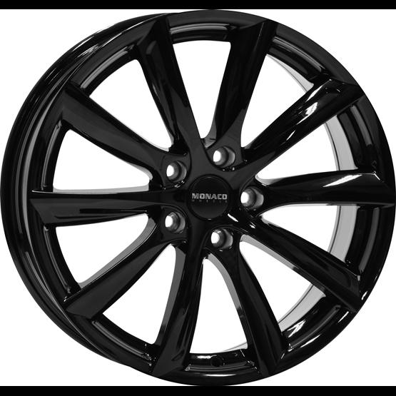 MONACO WHEELS GP6 GLOSS BLACK 8x18 5/108 ET45 CB63.4