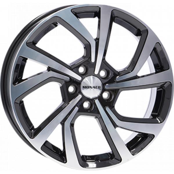 MONACO WHEELS PACE GLOSS BLACK POLISHED 7.5x18 5/108 ET45 CB63.4