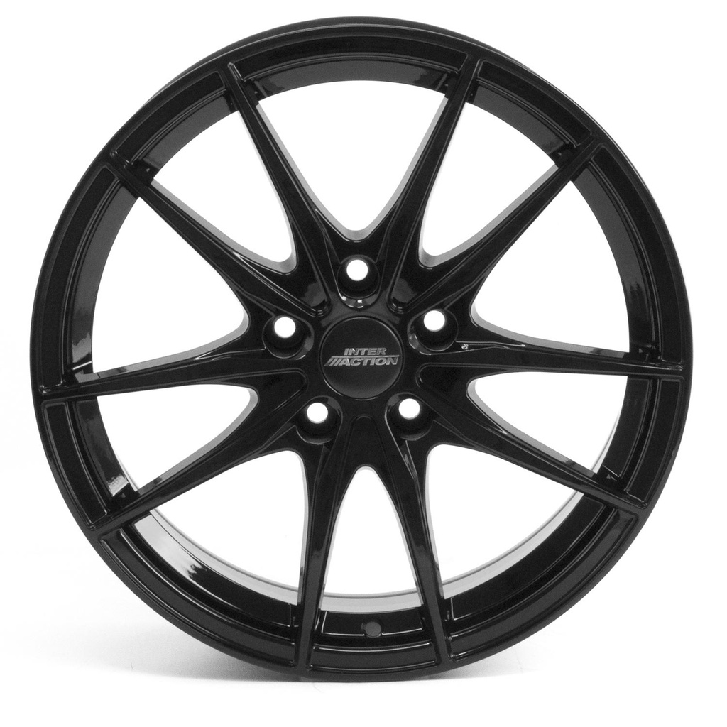 INTER ACTION ZODIAC GLOSS BLACK 6.5x16 5/108 ET45 CB65.1