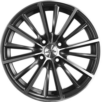 INTER ACTION VELOCITY DULL ANTHRACITE POLISH 6.5x15 4/108 ET25 CB65.1