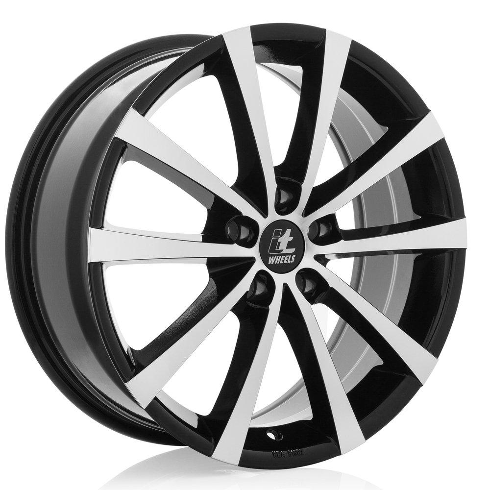 IT WHEELS ALICE GLOSS BLACK POLISHED 7.5x18 5/115 ET41 CB70.2