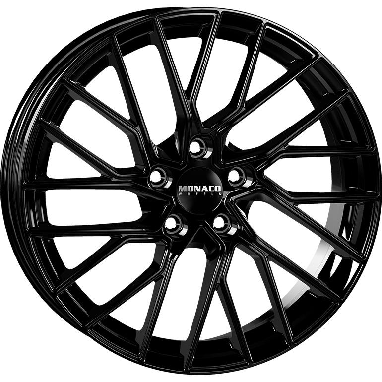 MONACO WHEELS GP11 GLOSS BLACK 8x18 5/108 ET45 CB63.4