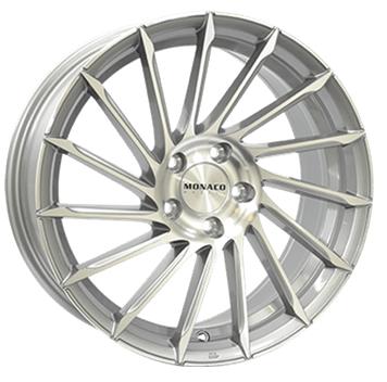 MONACO WHEELS TURBINE LIGHT GRAY POLISHED 8x18 5/112 ET45 CB66.5