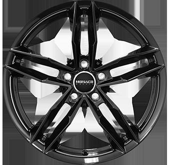 MONACO WHEELS RR8M GLOSS BLACK 8x18 5/112 ET45 CB66.5