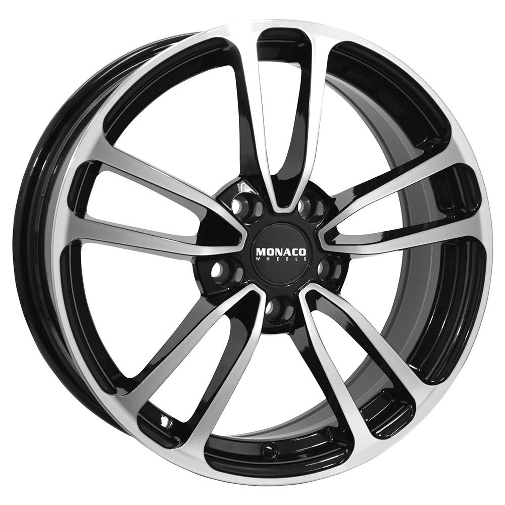 MONACO WHEELS CL1 GLOSS BLACK POLISHED 8x19 5/108 ET45 CB63.4