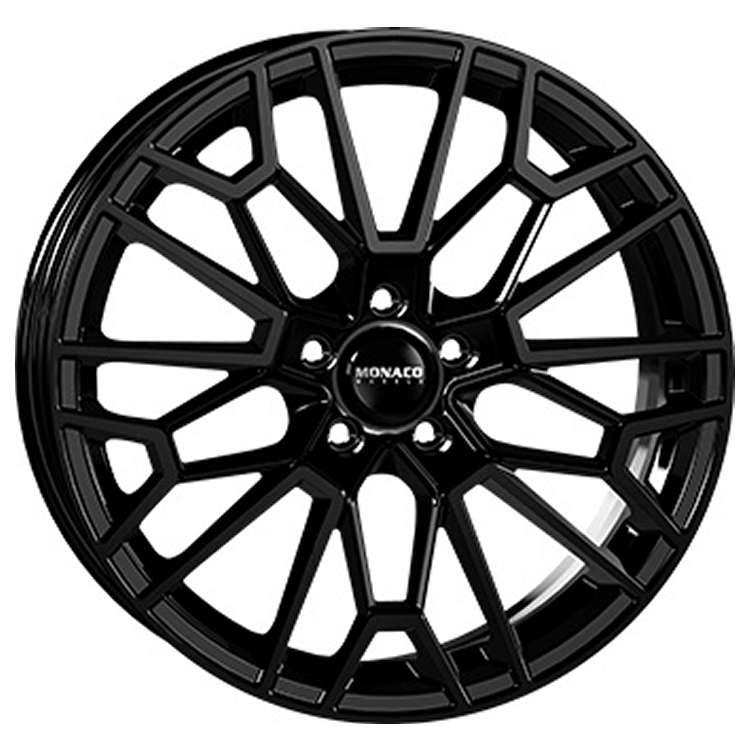 MONACO WHEELS GP13 GLOSS BLACK 9x20 5/112 ET35 CB66.6