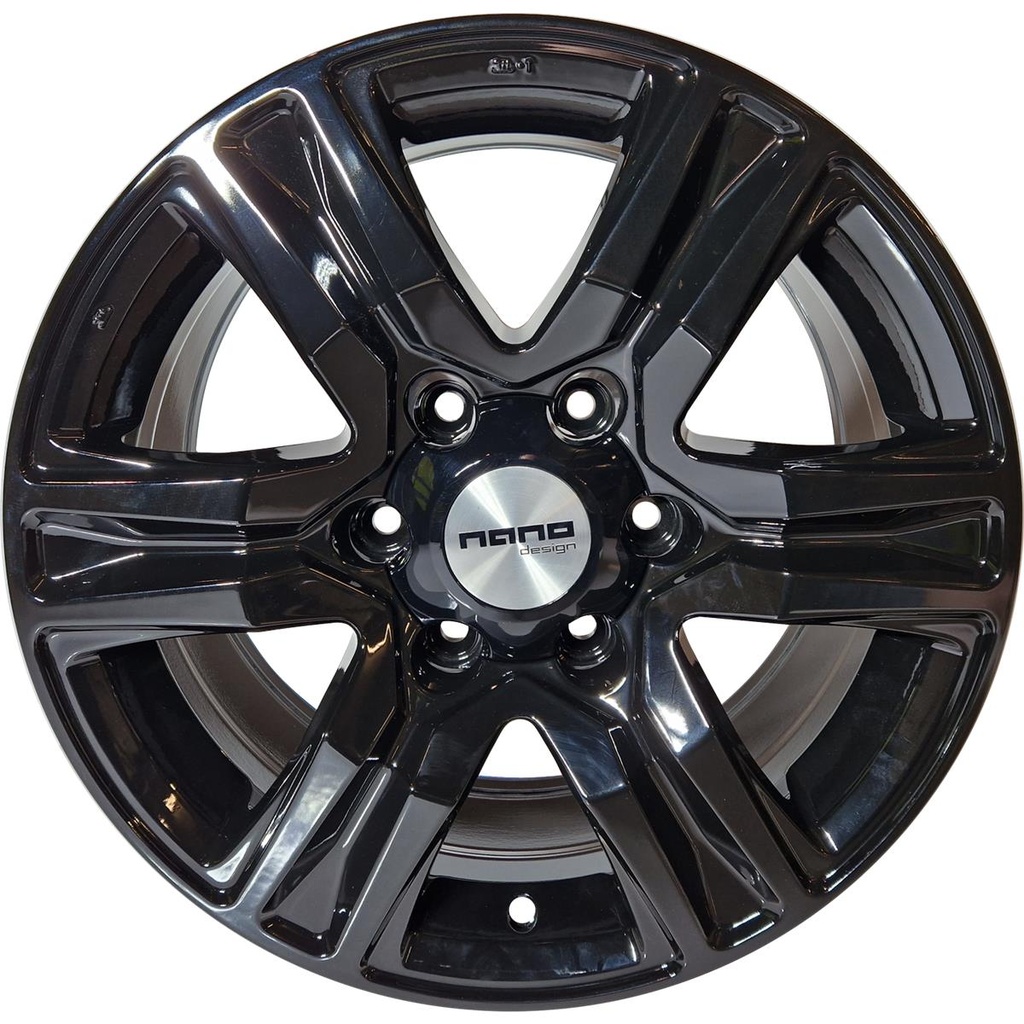 NANO 3S5958 GLOSSY BLACK 7.5x17 6/139.7 ET30 CB110