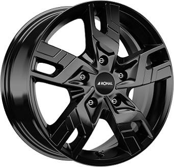 RONAL R64 JET BLACK 7x17 5/120 ET55 CB65.1