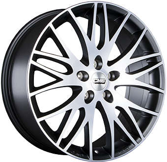 CMS C8 BLACK POLISHED 7.5x17 5/112 ET41 CB57.1