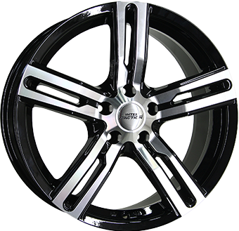 INTER ACTION KARGIN GLOSS BLACK POLISHED 7.5x18 5/118 ET50 CB71.1