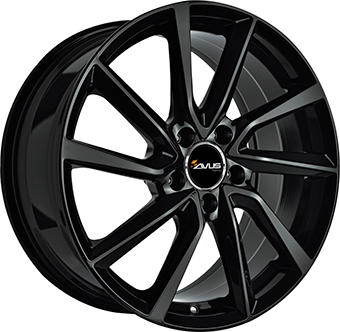 AVUS AC-518 GLOSS BLACK 7.5x19 5/112 ET50 CB57.1