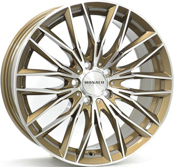 MONACO WHEELS GP2 BRONZE POLISHED 8.5x19 5/112 ET45 CB66.6