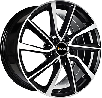 AVUS AC-518 GLOSS BLACK POLISHED 7.5x20 5/112 ET44 CB57.1