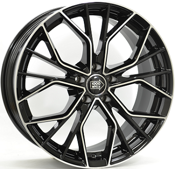 MILLE MIGLIA MM1020 BLACK POLISHED 9x20 5/112 ET25 CB66.5