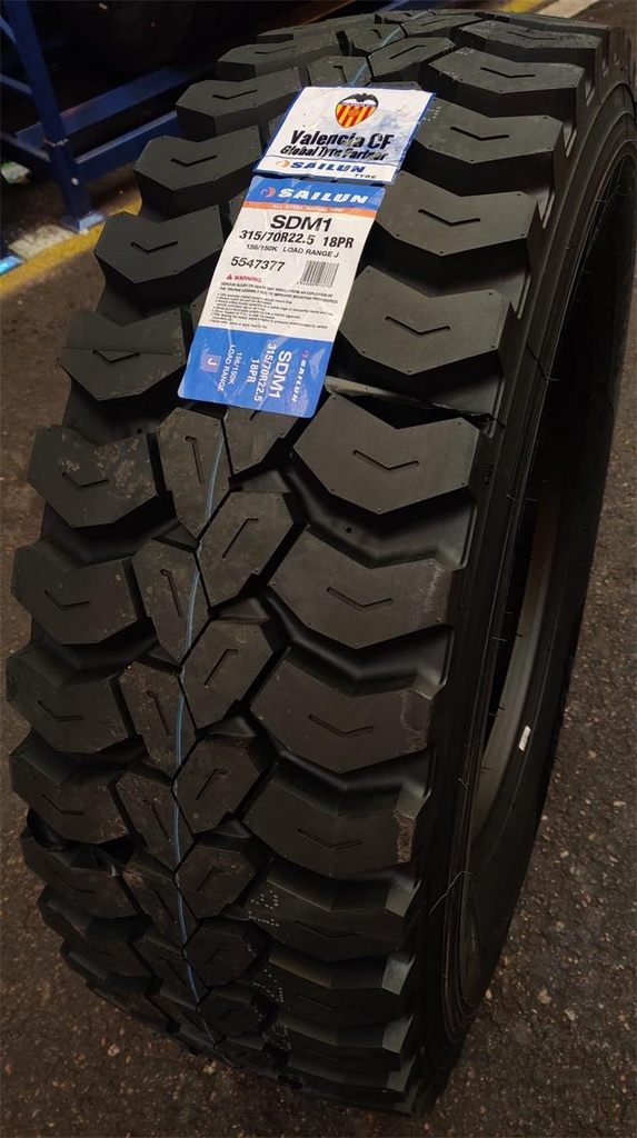 315/70R22.5 156/150K SAILUN SDM1 XL DRIVE ON/OFF ROAD