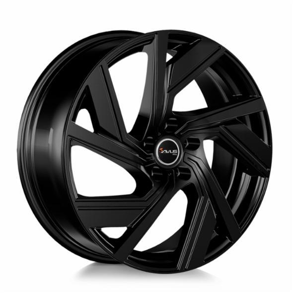 AVUS AC-521 GLOSS BLACK 9.5x19 5/114.3 ET45 CB64.1