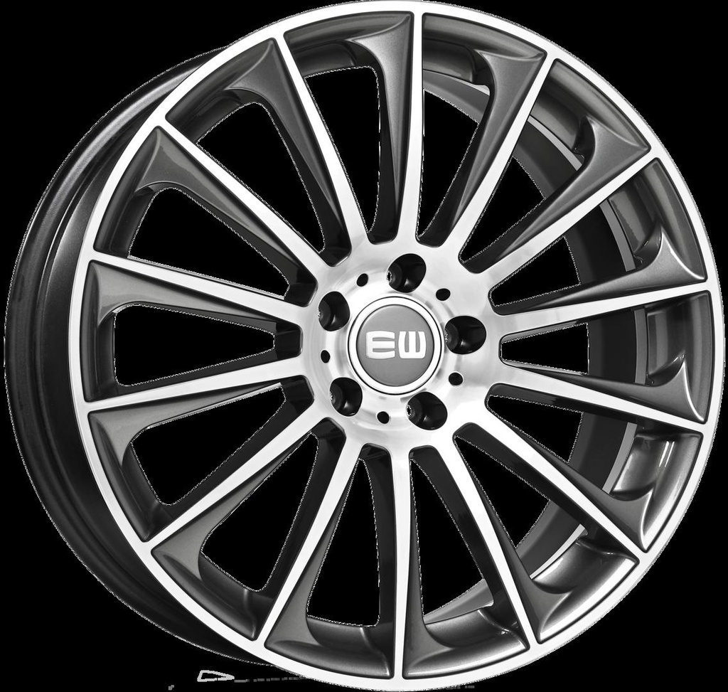 ELIT WHEELS EW02 PALLADIUM / POLISHED 8x18 5/112 ET35 CB66.5