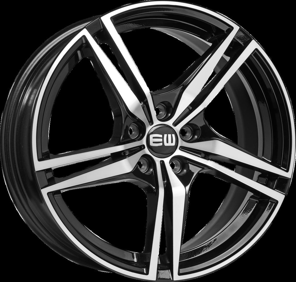 ELIT WHEELS EW11 BLACK / POLISHED 8.5x19 5/108 ET47 CB63.4