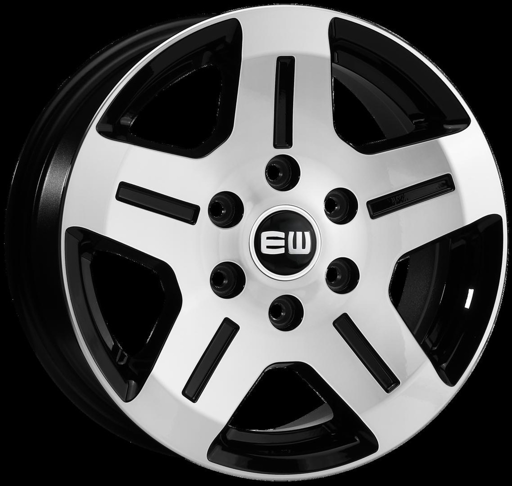 ELIT WHEELS EJ06 BLACK / POLISHED 7x16 6/130 ET55 CB84.1