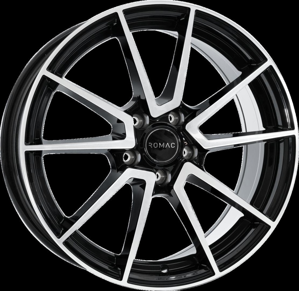 ROMAC AIR GLOSS BLACK / POLISHED FACE 8x18 5/114.3 ET42 CB73.1