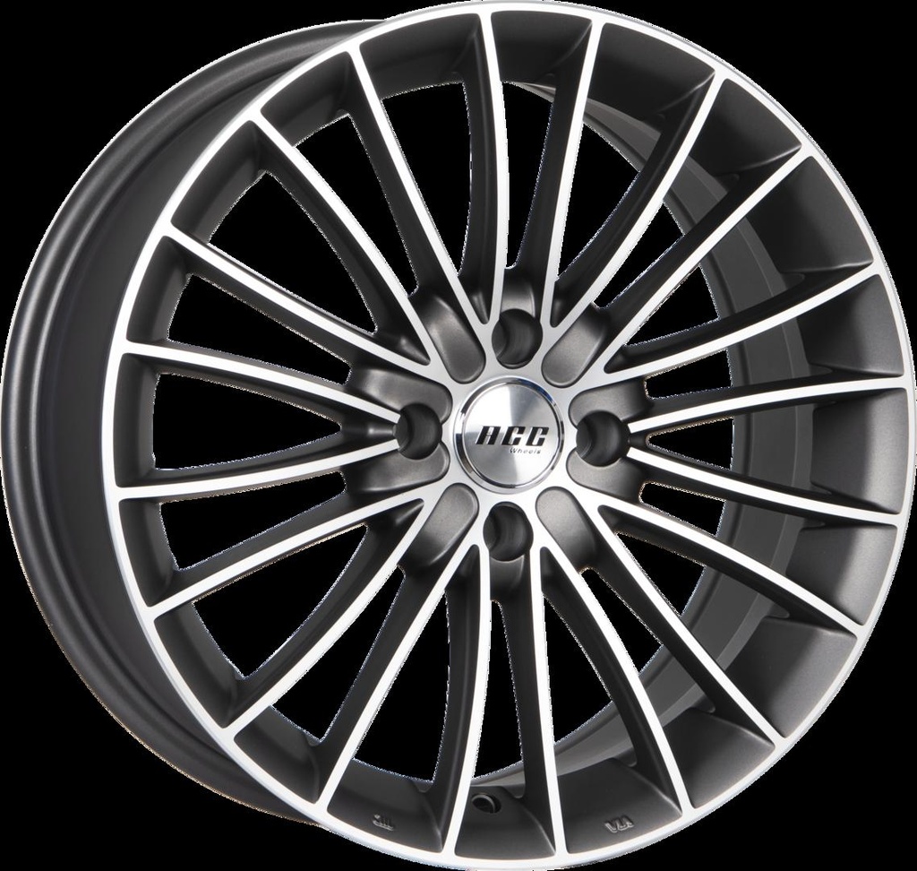 ACC SPIDER SHADOW GRAPHITE / MATT POLISHED 7x16 4/108 ET22 CB65.1